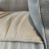 Cassina - Sessel LC3 Stoff Lipari Cenere Beige Gestell Metall Grün Matt Lackiert - 3