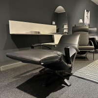 Jori - Relaxsessel Brainbuilder Multi Move Leder Celia Nero Schwarz Fuß Ellipse Schwarz - 2