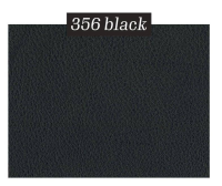 KFF - 4er Set Stuhl Gaia Sitzfläche Leder Rawhide 356 Schwarz Rücken Stoff Picasso 5363 Gold Braun 4 Fuß Rundrohrgestell Metall Schwarz - 3