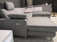 Musterring - Wohnlandschaft MR 365 Stoff Twice Grau mit 2 Kopfstützen - 5