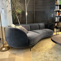 Wittmann - Sofa Vuelta Lounge 241 Stoff Velvet Anthrazit F3 Füße Bronze Beschichtet - 6