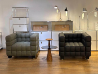 Wittmann - Kubus Sessel Limited Edition 28/115 Leder L3 Basalt Grau - 2