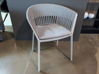 Fast - 4er-Set Outdoorstuhl Ria Schnur Powder Grey Aluminium Pulverbeschichtet - 7