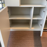 Molteni & C - Raumteiler 505 in Lack Kieselgrau mit Glastüren Schwarz Chrom - 14