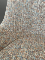 Walter Knoll - 2er-Set Stuhl Sheru Stoff 27 Kimali 7962 Bluewash Beige Gestell Schwarz Pulverbeschichtet - 2