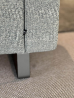 COR - Sofa Conseta Stoff 8156 Mint Grau Grün Füße Metallkufen Platin Feinstruktur - 6