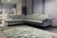 W. Schillig - Ecksofa Sherry Stoff W60 21 Silver Grau Fuß Metall FP6 M95 Anthrazit Mit Kopfstützenverstellung - 4