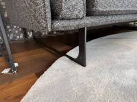 IP Design - Sofa Cube Air Fabric Mara IP1763 494 Gray Feet Metal Skid Black With Cushions - 6