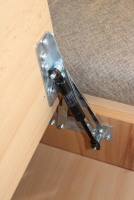 Schösswender - Eckbankgruppe Stoff Happ Uni Beige Karo Türkis Kernbuche Natur Tisch 2 Stühle Eckbank - 10