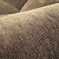 Edra - Sofa Grande Soffice Stoff Imperial T 8566-00 Grau Inkl. Hocker - 5