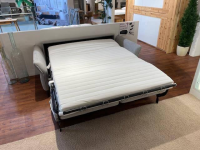 Nehl - Sofa 2-Sitzer Collin Stoff Austin Silber Uni Und Gesteppt - 2