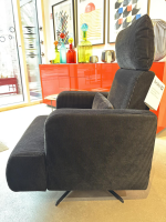 Brühl - Sessel Aoyama 75002 Stoff 4490 99 Schwarz Sternfuß Drehbar Schwarz Matt Mit Neigungsverstellung - 4