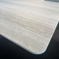 Contur - Couchtisch Cena C Platte Keramik Tarvertino Geädert Matt Grau Gestell Lack Manganese 2525 Grau Mit Schwenkbarer Platte - 8