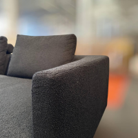 Bielefelder Werkstätten - Sofa Long Island Stoff Rhett BW1790-191 Anthrazit Fuß Esche Braun - 7