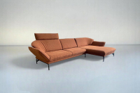 himolla - Ecksofa Nova 1378 Stoff Pura Grappa Rot Braun Rahmenkufe Anthrazit Pulverbeschichtet Inklusive Elektrische Verstellung - 6