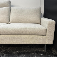 COR - Ecksofa Conseta Bezug Stoff 8081 Muschel Grau Schmalfüße Anthrazit inklusive Kopfstütze - 12