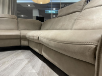 Hukla - Ecksofa Heidi Leder Aurelia Alu Grau Metallkufe Edelstahlfarbig Silber - 4