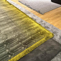 Miinu - Teppich 322x232 ID4690 Special Uncommons Tencel Iguana Gelb Blau - 3