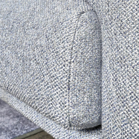 IP Design - Sessel Loop Stoff Mara IP1763-353 Grau Füße Metall Schwarz - 5