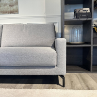 Violetta - Sofa Gesa Stoff 11 Gavani 83 Grau Schwebefuß Eric H 14 cm Schwarz Matt - 8