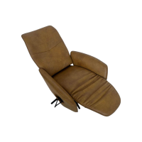 himolla - Relaxsessel 7928 Easyswing M Longlife Leder Eleganza Mais Braun Sternfuß Edelstahloptik Drehbar - 11