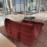 Ligne Roset - Liegesofa Togo Stoff Cordoue 2 Aubergine Rot Violett - 6