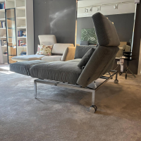 Brühl - Sofa Roro Soft Stoff 5290 0093 Grau Blau Gestell Metall Verchromt - 8