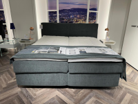 Femira - Bett Couture Stoff 8675 Blau mit 2 Matratzen Topper Plaid - 3