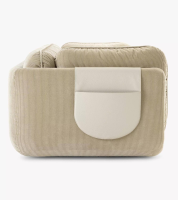 Leolux - Sofa Lunetta Stoff 5 Spazio 37 Beige Füße Aluminium Poliert Inklusive Pocket Leder Ceras Brindle Beige - 4