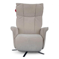 himolla - Sessel 7927 Easy Swing S Stoff Nuvano Natur Grau Sternfuß Metall Anthrazit Pulverbeschichtet 2 Motorig - 6