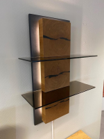MCA Furniture - Wohnwand Assini Wildeiche Furniert Geölt mit Beleuchtungsparket - 5