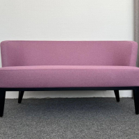 Signet - Sofa Sue Stoff Lana Flieder Violett Untergestell Buche Schwarz Lackiert - 2