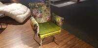 Bretz - 2er-Set Stuhlsessel Ohlinda Sitz Velours 66 8438 Midsummer Oliv Lehne Gobelin 681035 - 5