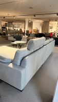 COR - Sofa Conseta Stoff 8156 Mint Grau Grün Füße Metallkufen Platin Feinstruktur - 3