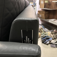 Artanova - Ecksofa Dyo Leder L3162G Silky Grau Fuß Aluminium Matt Gebürstet Mit Wendekissen - 5