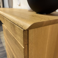 Anrei - Anrichte Anamaia Asteiche Massiv Natur Geölt Mit Beleuchtung - 10