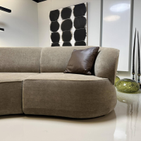 Bielefelder Werkstätten - Sofa Nimbo Stoff Savoy BW 1792-323 Taupe mit 3 Kissen - 8