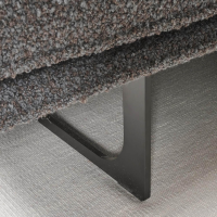 IP Design - Sofa mit Longchair Cube Air Stoff Cooper BW1779-191 Grau - 11