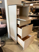Sudbrock - Kommode Goya Lack Kaschmir Beige Abdeckblatt Marmor Schwarz Glänzend Kufe Schwarz - 2