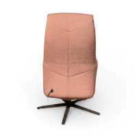 himolla - Sessel 7162 S-Lounger Stoff Q2 Loop Genesis Rosa Orange Sternfuß Metall Schwarz Pulverbeschichtet Inkl. Elektr. Fuß- und Rückenteilverstellung - 4