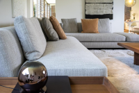 Walter Knoll - Ecksofa Tama Stoff Bogar Platinum Grau Tablette Nussbaum Geölt Füsse Nussbaum Geölt - 8