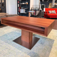 Team 7 - Couchtisch Lift Kirschbaum Naturöl Fuß Edelstahlfarben Elektr. Höhenverstellung - 3