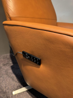 Stressless - Sessel Scott Leder Paloma Cognac Orange Gestell Chrom mit Verstellfunktion - 5