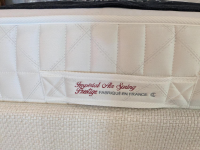 Treca Interiors - Boxspringbett Victoire Stoff Hanoi Panna Cotta Beige mit 2 Matratzen - 8