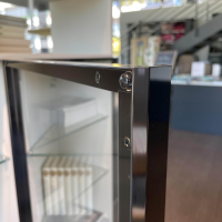 Molteni & C - Raumteiler 505 in Lack Kieselgrau mit Glastüren Schwarz Chrom - 16