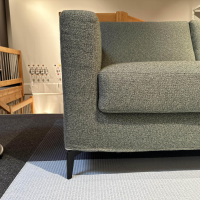 Bodema - Schlafsofa Richard Stoff Bonsai CH2955 032 Grün Metallfüße Schwarz Matt Mit Taschenfederkernmatratze - 2