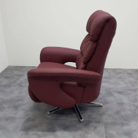 himolla - Relaxsessel Easyswing M 7428 56 K42 2-Motorisch Leder 24 Longlife Rustika Oxblood Braun Rot Gestell Sternfuß Alu - 5