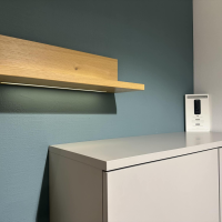 Mondo - Wohnwand Artist Lack Grau Mit Beleuchtung Und TV-Halter Wandbefestigung - 6