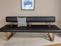 Anrei - Einzelbank Smart Leder Maron Braun Asteiche Barrique - 8