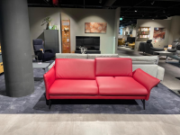 himolla - Sofa 2-Sitzer Waldkirchen R Leder 33 Longlife Soft Chianti Rot Gestell Metall Anthrazit Pulverbeschichtet - 7